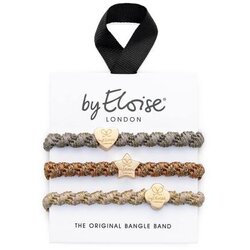 By Eloise London Bangle Set Golden Dusk komplet elastik za lase Cene