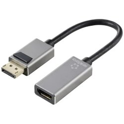 Renkforce RF-5246622 DisplayPort / HDMI adapter [1x muški konektor DisplayPort - 1x ženski konektor HDMI] crna Ultra HD (8K), aluminijski utikač 0.15 m Cene