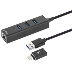 Manhattan 3-Port USB 3.0 Type-C/A Combo Hub ( 0001381004 ) Cene