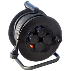 Lewitz Solight PB33 - Produžni kabl na bubnju 25m crni IP44 Cene