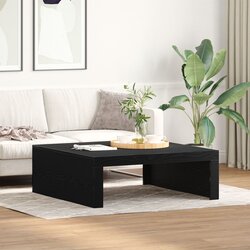 vidaXL Stol za kavu Crni hrast Drvo 100 x 100 x 35 cm Izdržljiv Cijene