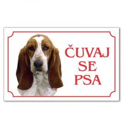Iguana tabla čuvaj se psa - baset Cene