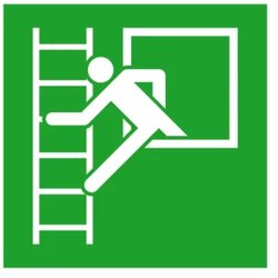 Signal rute za izbjegavanje aluminij Izlaz u slučaju nužde s ljestvicom za bijeg SafetyMarking 15.3020 (Š x V) 200 mm x Cene