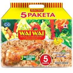 Wai Wai instnat nudle ukus piletine 5x75g Cene