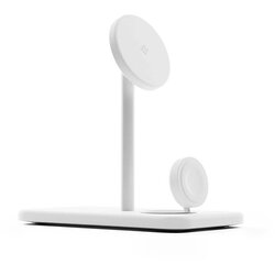 TWELVE SOUTH Brezžično polnilno stojalo Qi2 3-v-1 model HiRise 3 Deluxe, združljivo z MagSafe, Bela, (5000190853) Cene