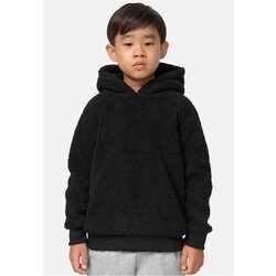 Urban Classics Kids boys' sherpa hoody black Cene