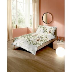 Kaeppel POSTELJNINA Eichkätzchen 140/200 cm bombažni flanel olivno zelena Cene