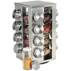 Gusto Casa Začimbnik 16-delni na vrtljivem stojalu 14x14xh28cm / inox, steklo, (5000198939) Cene