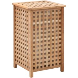vidaXL Košara za rublje od masivne orahovine 39 x 39 x 65 cm Cijene