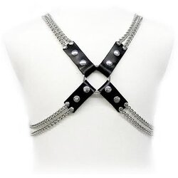 LEATHER BODY CHAIN HARNESS Cene