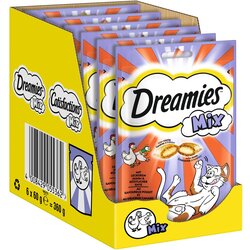 Dreamies Mix mačji prigrizek - Varčno pakiranje: piščanec in raca (2 x 60 g) Cene