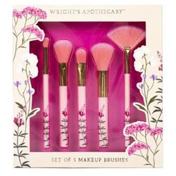 Wright's apothecary Set četkica za šminkanje Secret Garden, 5 komada, Roze Cene