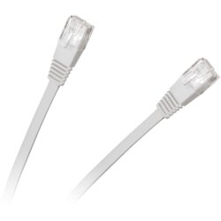Plosnati patch kabel UTP 8c utikač-utikač 5,0 m CCA bijeli cat.6e Cene