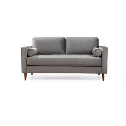  Rome - Light Grey Light Grey 2-Seat Sofa Cene