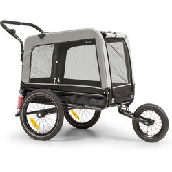 Klarfit Husky Vario 2 v 1, prikolica za pse, voziček za pse, približno 240 L, 600D Oxford Cene