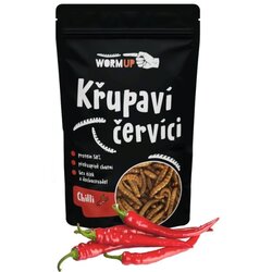 WormUp hrustljavi črvi s čilijem 80 g Cene