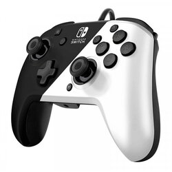 Pdp nintendo Switch Faceoff Deluxe Controller + Audio - Black & White 046359 Cene