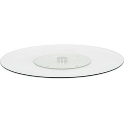 vidaXL Rotirajući pladanj za posluživanje prozirni 60 cm kaljeno staklo Cijene