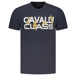 Cavalli Class Muška Majica Kratkih Rukava Plava Cene