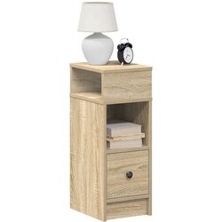 vidaXL Noćni ormarići 2 kom s ladicom sonoma hrast 25x31x66 cm Cijene
