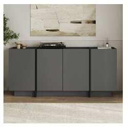 Hanah home Samostojeća komoda Dorma Anthracite Black Cene