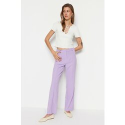 Trendyol Pants - Purple - Wide leg Cene