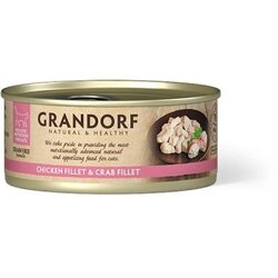 Grandorf Cat konzerva za mačke Grain Free - Pileće grudi & fileti krabe 70g Cene
