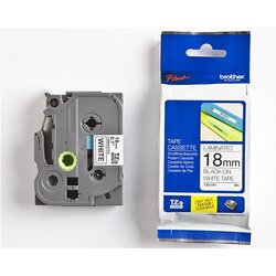 Brother Standardna laminirana traka TZe 18 mm, Črna na beli Cene