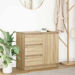 vidaXL Komoda s ladicama hrasta sonome 71x35x65 cm konstruirano drvo Cijene