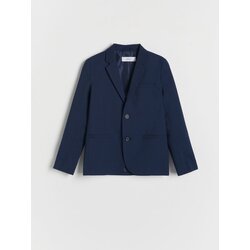 Reserved karirast suknjič slim fit - mornarsko modra Cene