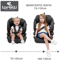 Lorelli Auto Sedište Benevento Isofix (76-150Cm) - Black Jasper Cene