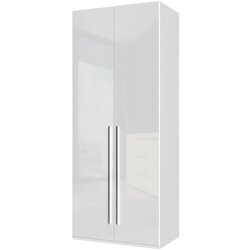 Jela Jagodina jela plakar P2A/PN - kolekcija piano - kristalno bela/kristalno bela hg lak - 97x226x60 cm Cene