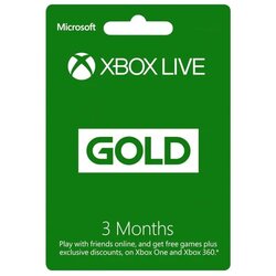 X BOX Live GOLD Subscription Card 3 Months Live GLOBAL Cene