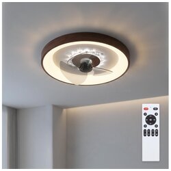 Brilagi LED prigušiva stropni ventilator LED/34W/230V prečnik 46 cm braon + daljinski upravljač Cene