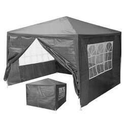 Multi Garden komercijalni vrtni paviljon šator – 3 × 3 m, 4 zida, sivi Cene