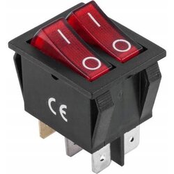 Dupli rocker prekidač 15A 250V PRK0049 Cene