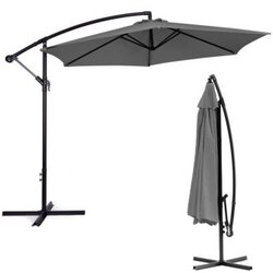 Modern Home veliki suncobran, 3m, Sivi Cene