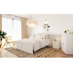 Hanah home Francuski krevet Rb-168-04-004, 160x200 cm, Bijeli Cijene