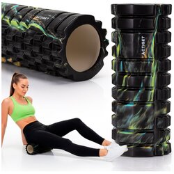 springos ACTIGET fitnes valj za masažo telesa, srednje trdote, valj z grebeni, črn, (5000136383) Cene