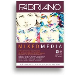 Fabriano MixedMedia, akvarel blok, A5, 250g, 40 lista, Fabriano Cene