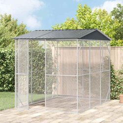 vidaXL Kletka za ptice Anthracite 310x227x247 cm Jeklo Cene