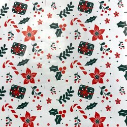 Cardex crveni omotni papir s motivom šećerne štapiće 200x70 cm Cene