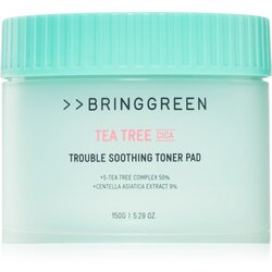 BRINGGREEN Tea Tree Cica Trouble Soothing Toner Pad blazinice natopljene tonerom s umirujućim djelovanjem 90 kom Cene