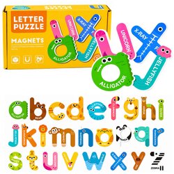 Magnetic Puzzle Letters Educational Fridge Magnets Boards 26 pcs. Cene