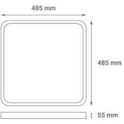 Greentech LED PLAFONJERA 36W 4000K PRECNIK 48X48cm GREEN TECH Cene