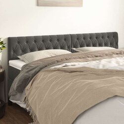  Uzglavlja 2 kom tamnosiva 90x7x78/88 cm baršunasta Cijene