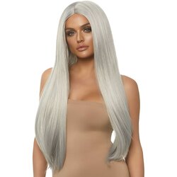 Leg Avenue Long Straight Center Part Wig 84cm Grey Cijene