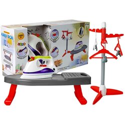 Iron on batteries. Board. Stand with hangers Cene