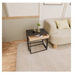 Hanah home set stolova luna black Cene