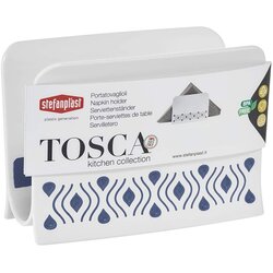 Tosca podstavek za serviete 7,5x15,5xh11cm belo-moder / pvc, (5000198914) Cene